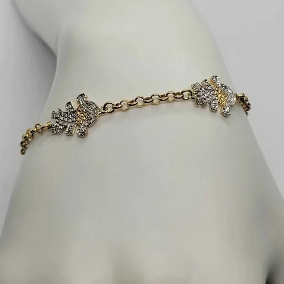 Brand New Brazilian 18k Gold Filled 3 Daughter Bracelet - Picture 2 of 5